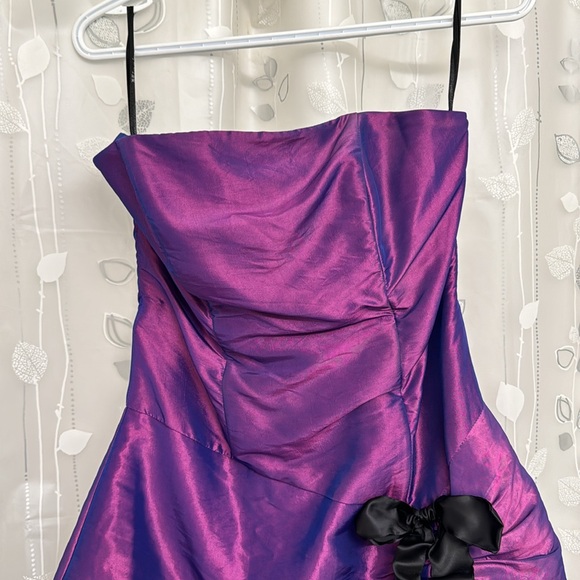 Strapless prom style dress size 8 purple - Picture 3 of 7